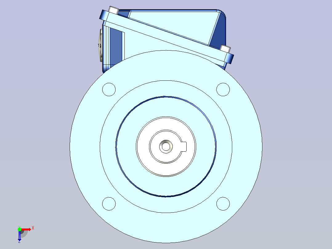 住友(SMT)减速机3D CNVM05-6100-B俯视图