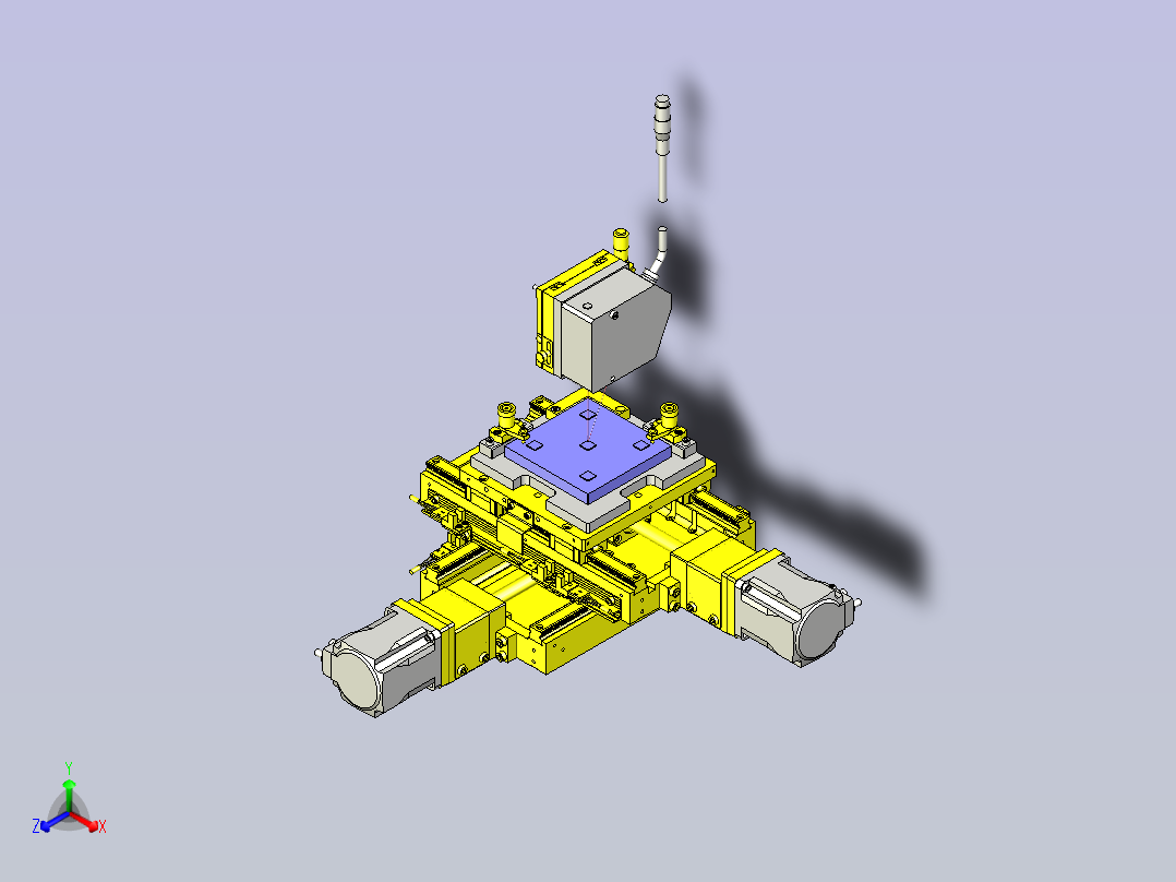 一款激光测量仪3D模型主视图