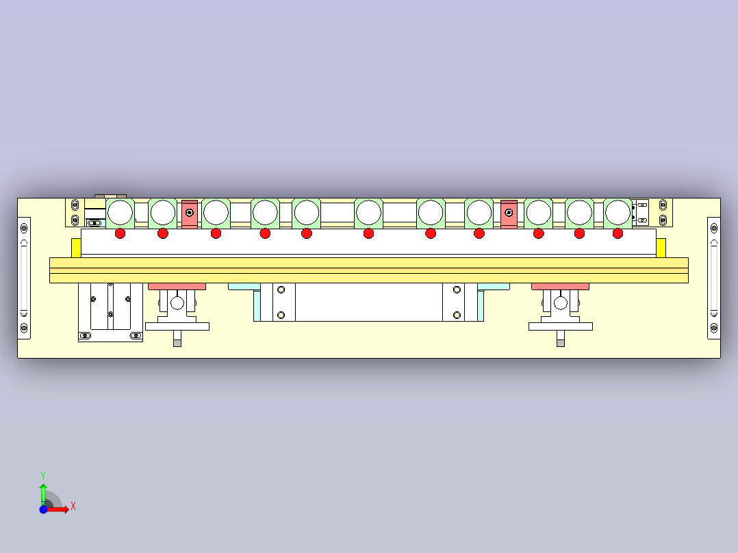 自动钻孔机前视图