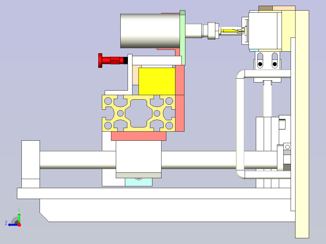 自动钻孔机右视图