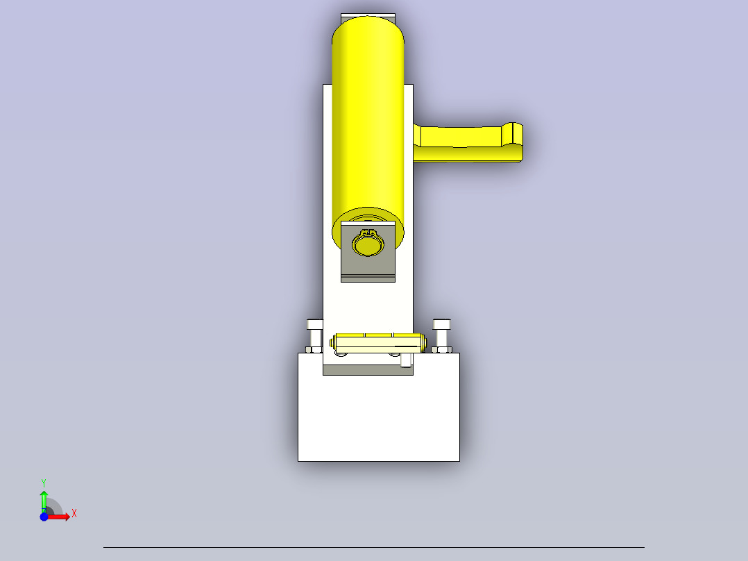 一款防垫片偏移的滚轮3D图模型前视图