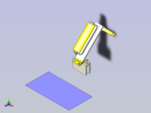 一款防垫片偏移的滚轮3D图模型正等轴测缩略图