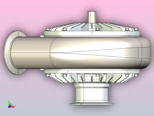涡轮泵（SolidWork218）前视缩略图