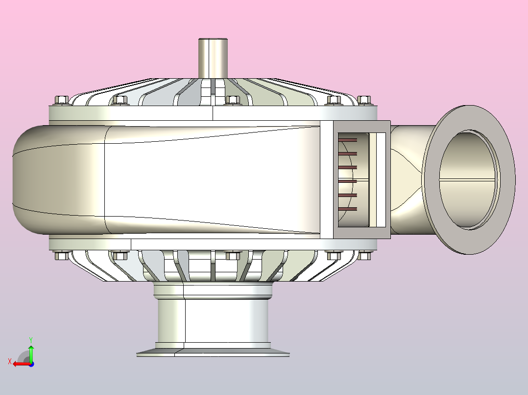 涡轮泵（SolidWork218）后视图