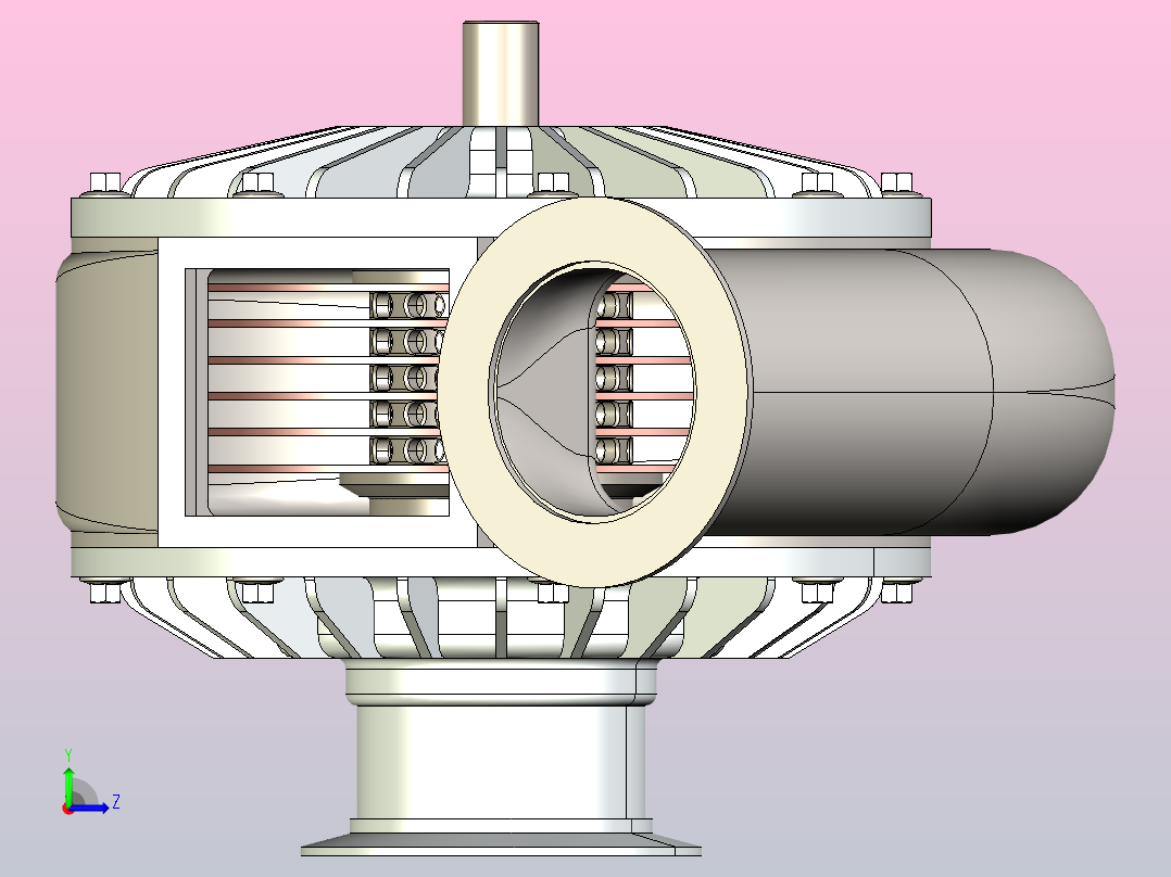 涡轮泵（SolidWork218）左视图