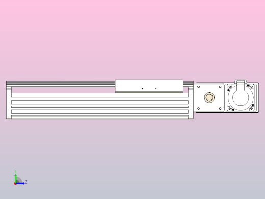 皮带直线轴半封闭可选导轨TPA-HNB-202D-140-L200-MR-C-P75-N3左视缩略图
