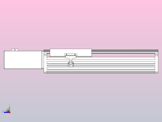 皮带直线轴半封闭可选导轨TPA-HNB-202D-140-L200-MR-C-P75-N3右视缩略图