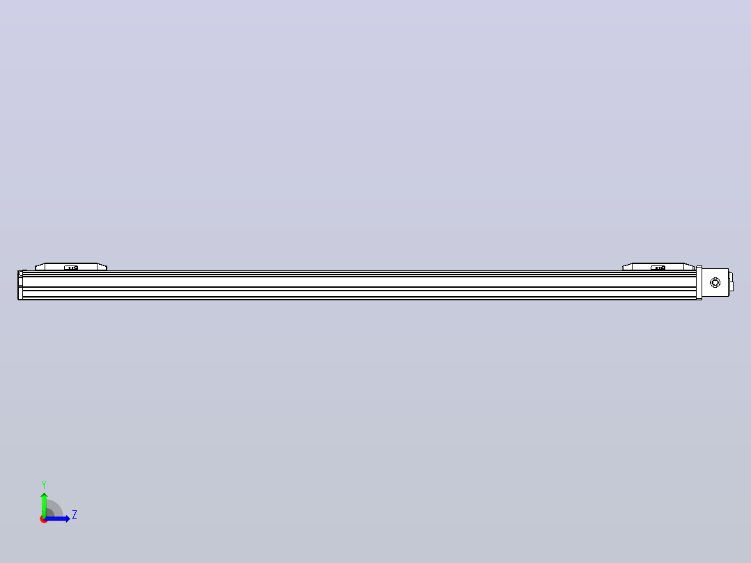 皮带直线轴双滑块型TPA-GCBS-50-P42-L400-DL-M10-N3左视图