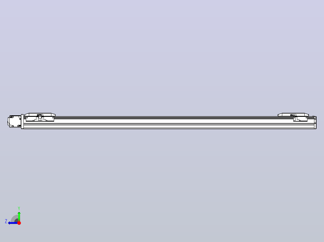 皮带直线轴双滑块型TPA-GCBS-50-P42-L400-DL-M10-N3右视图