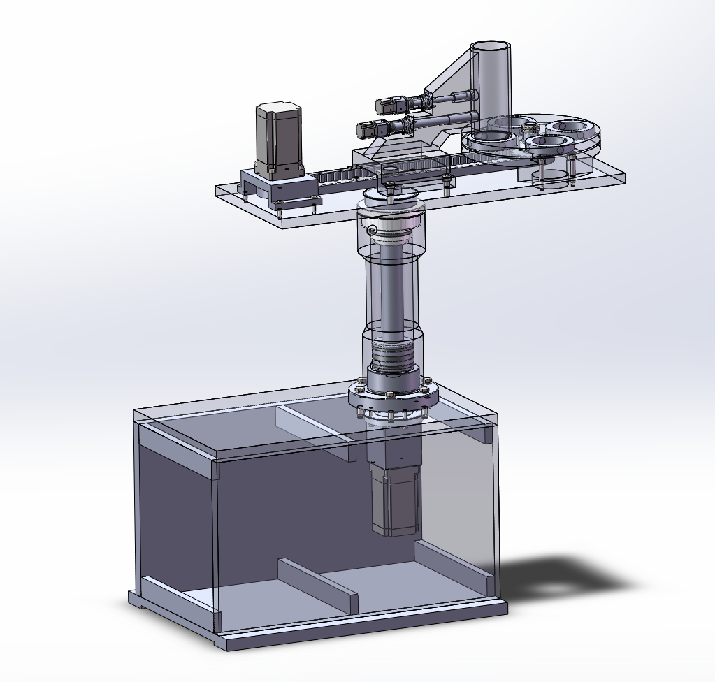 自动卸料装置（SW+CAD）