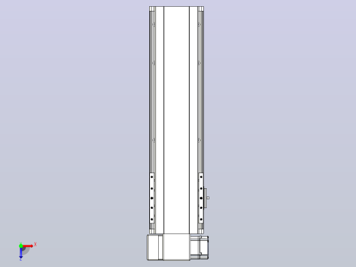 皮带直线轴半封闭可选导轨TPA-HNB-140D-120-L350-LP-C-P40-N3俯视缩略图