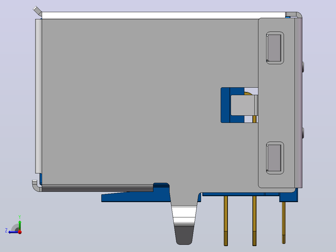 USB30typeBMOLEXportUSBB型接口右视图