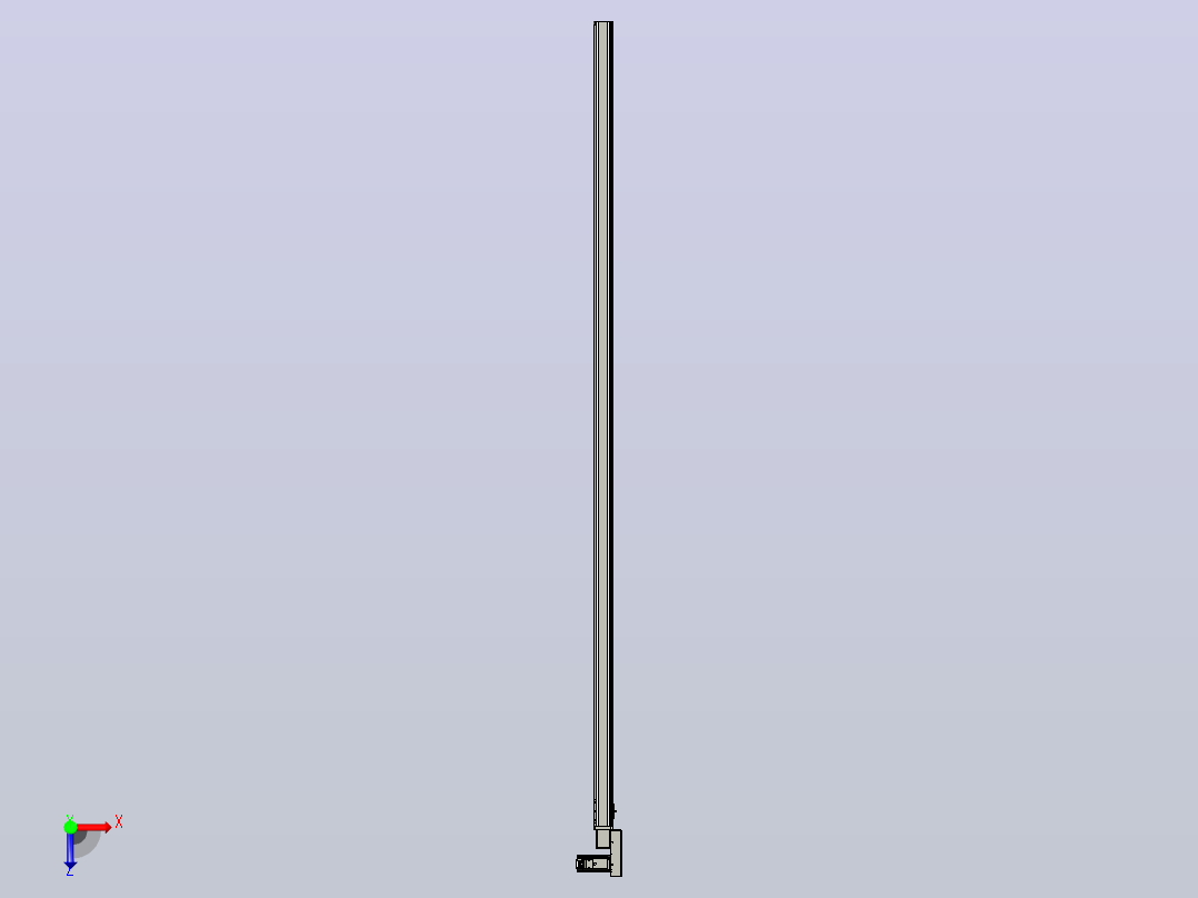 皮带直线轴半封闭可选导轨TPA-HNB-65S-90-L2700-MR-C-P10-N3俯视图