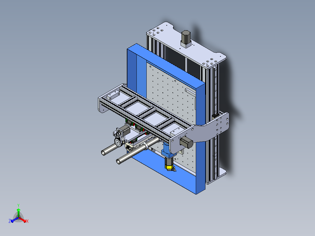 三轴CNC机床主视图