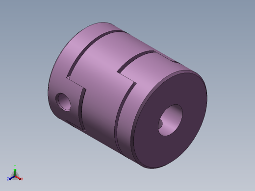 联轴器GCO25-6-8正等轴测缩略图