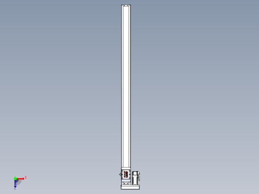滚珠丝杠直线轴带导轨全封闭TPA-HCR-65S-1610C-L1100-MR-C-P10-N3俯视缩略图