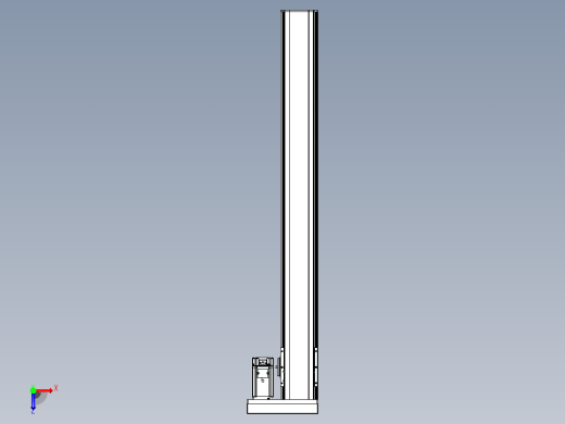 日规模组半封闭丝杆TPA-HNR-105D-1610C-L900-ML-Y-P40-N3俯视缩略图