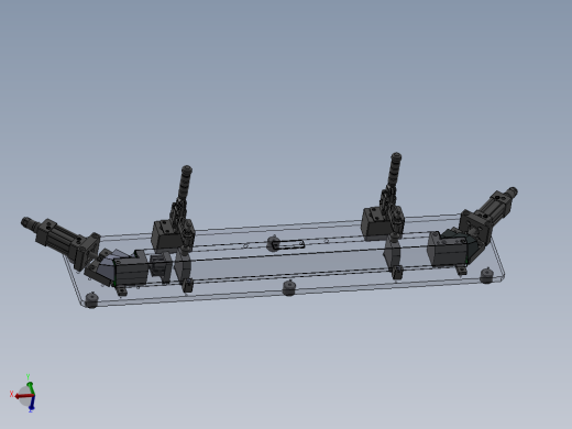 门下横梁组件-焊接夹具