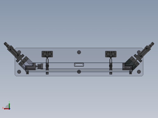 门下横梁组件-焊接夹具后视缩略图