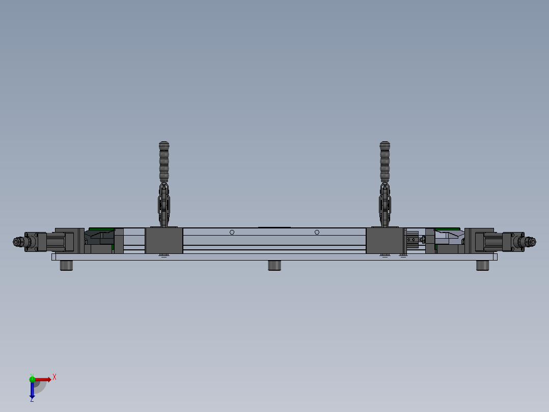 门下横梁组件-焊接夹具俯视图