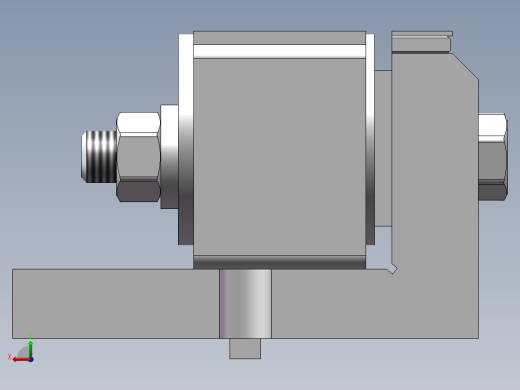 微电机壳铣平面夹具后视缩略图