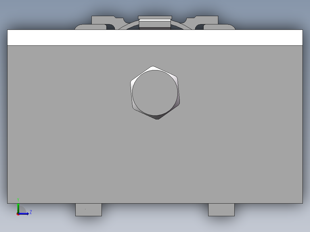 微电机壳铣平面夹具左视图