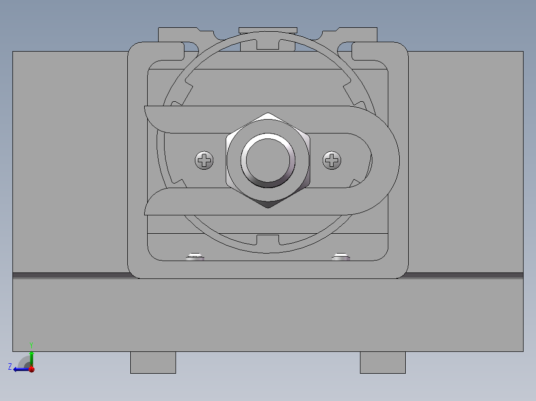 微电机壳铣平面夹具右视图