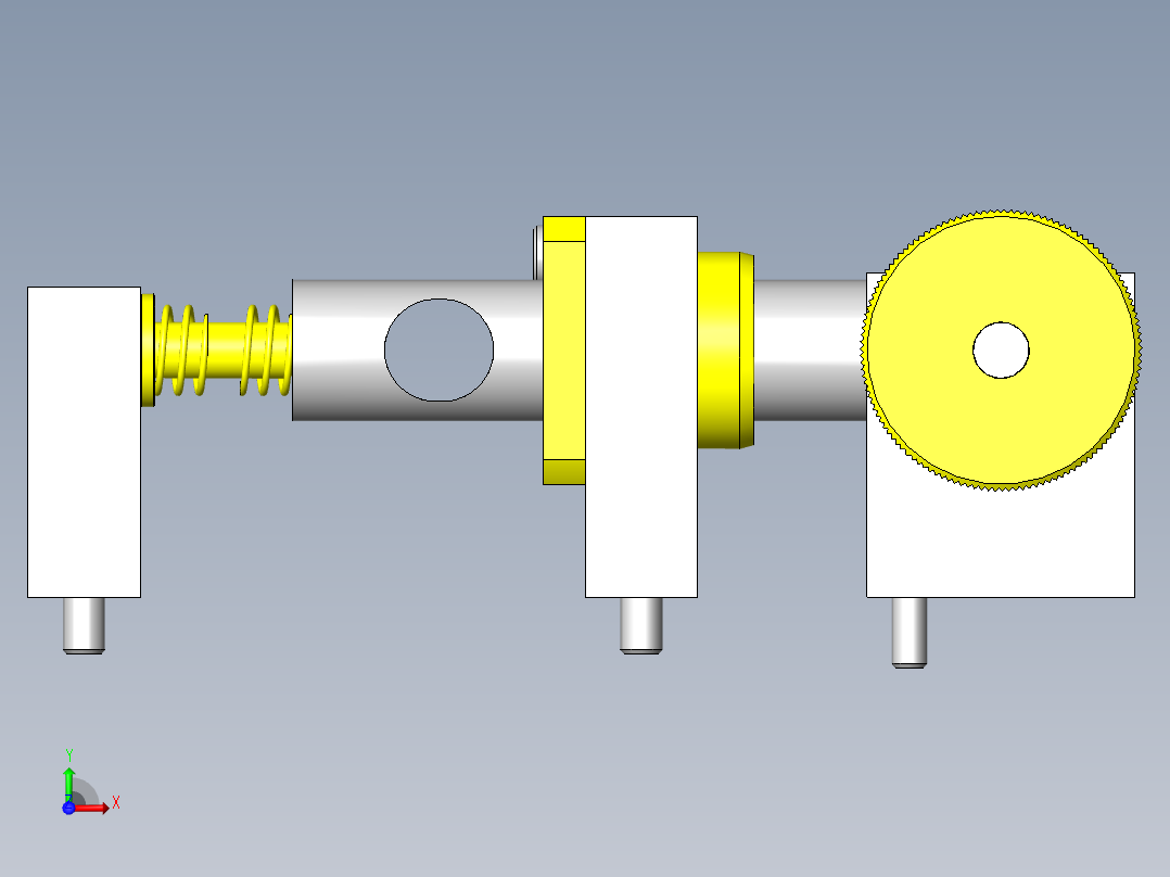 薄壁管保持机构前视图