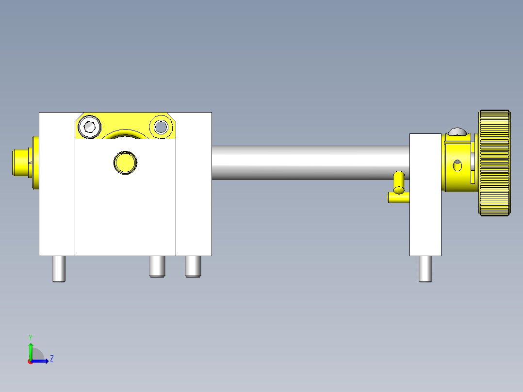 薄壁管保持机构左视图