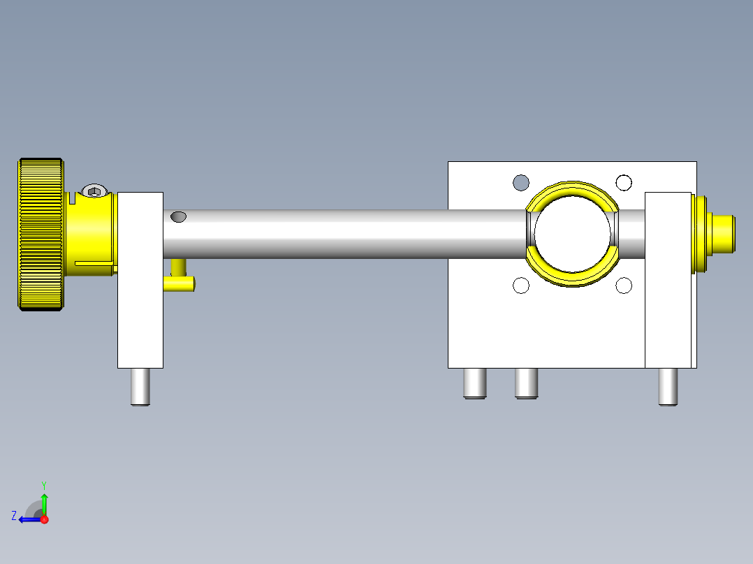 薄壁管保持机构右视图