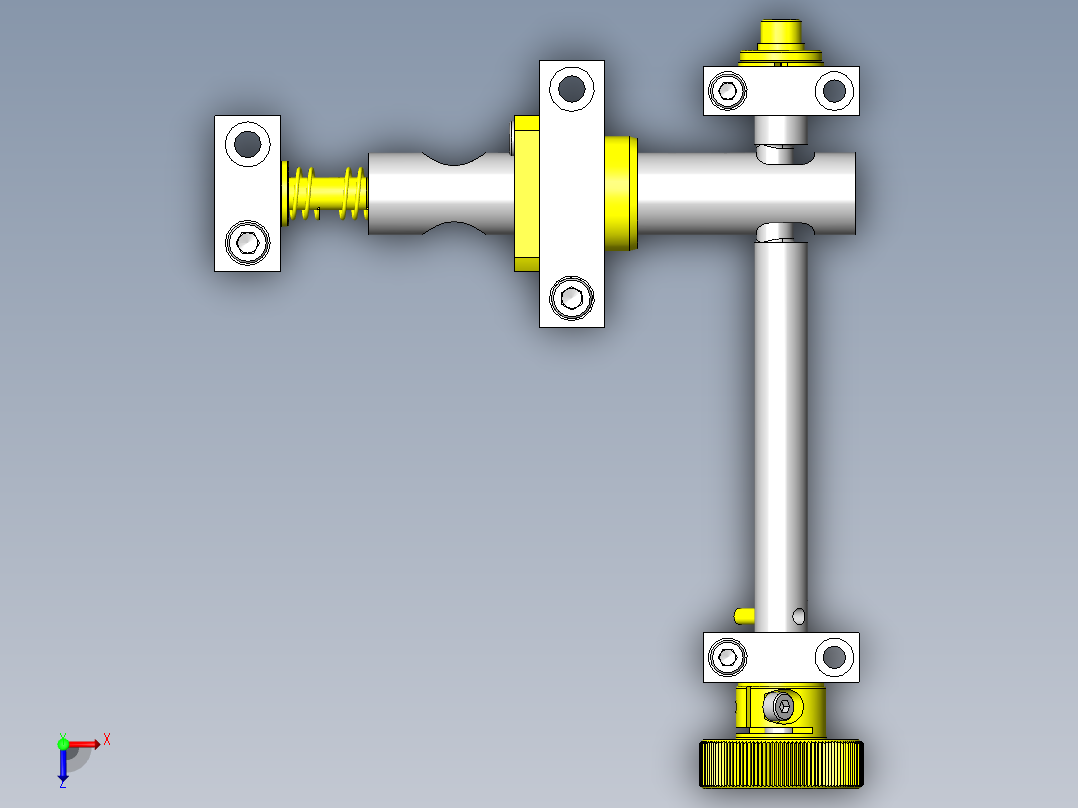 薄壁管保持机构俯视图