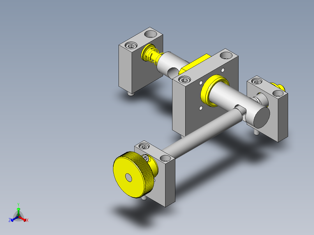 薄壁管保持机构正等轴测图