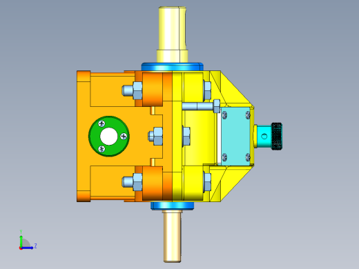 一级减速器左视缩略图