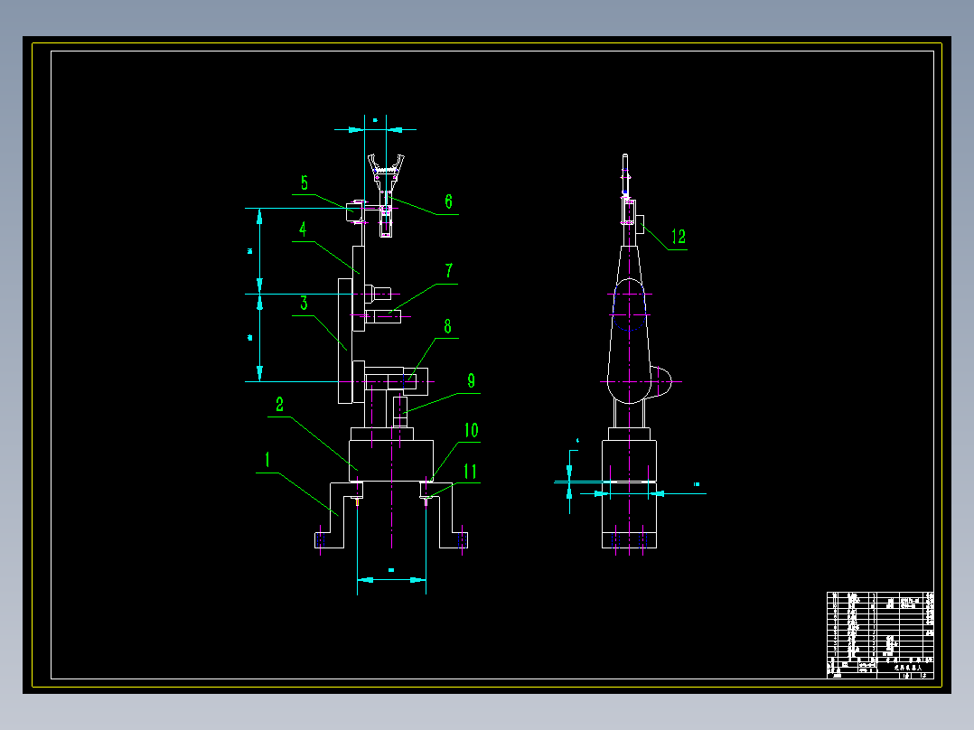四轴机器人机械手cad图纸说明书机械设计dwg完整素材