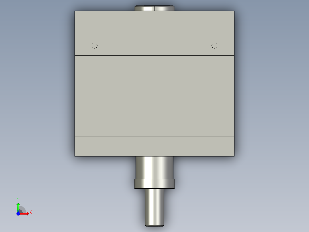 堵头注塑模具设计前视图