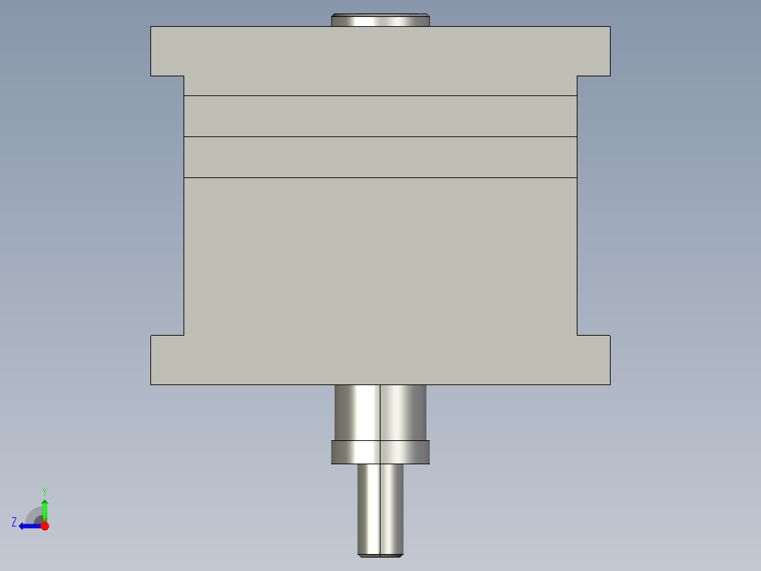 堵头注塑模具设计右视图