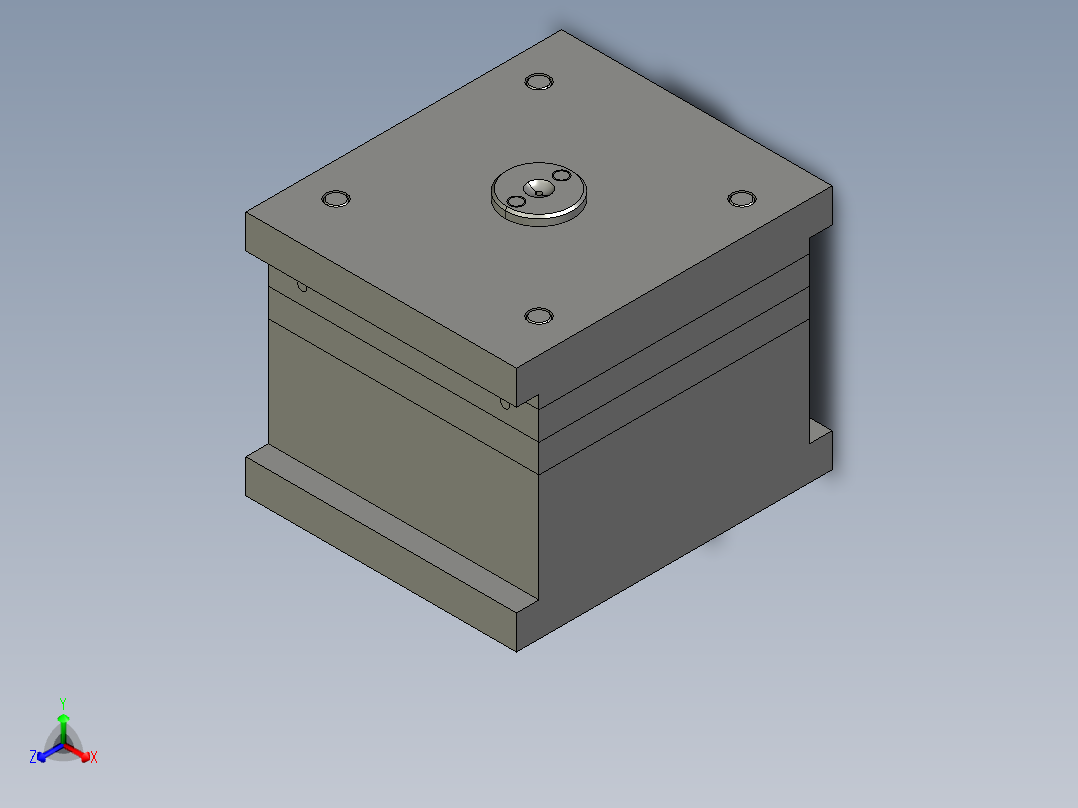 堵头注塑模具设计正等轴测图