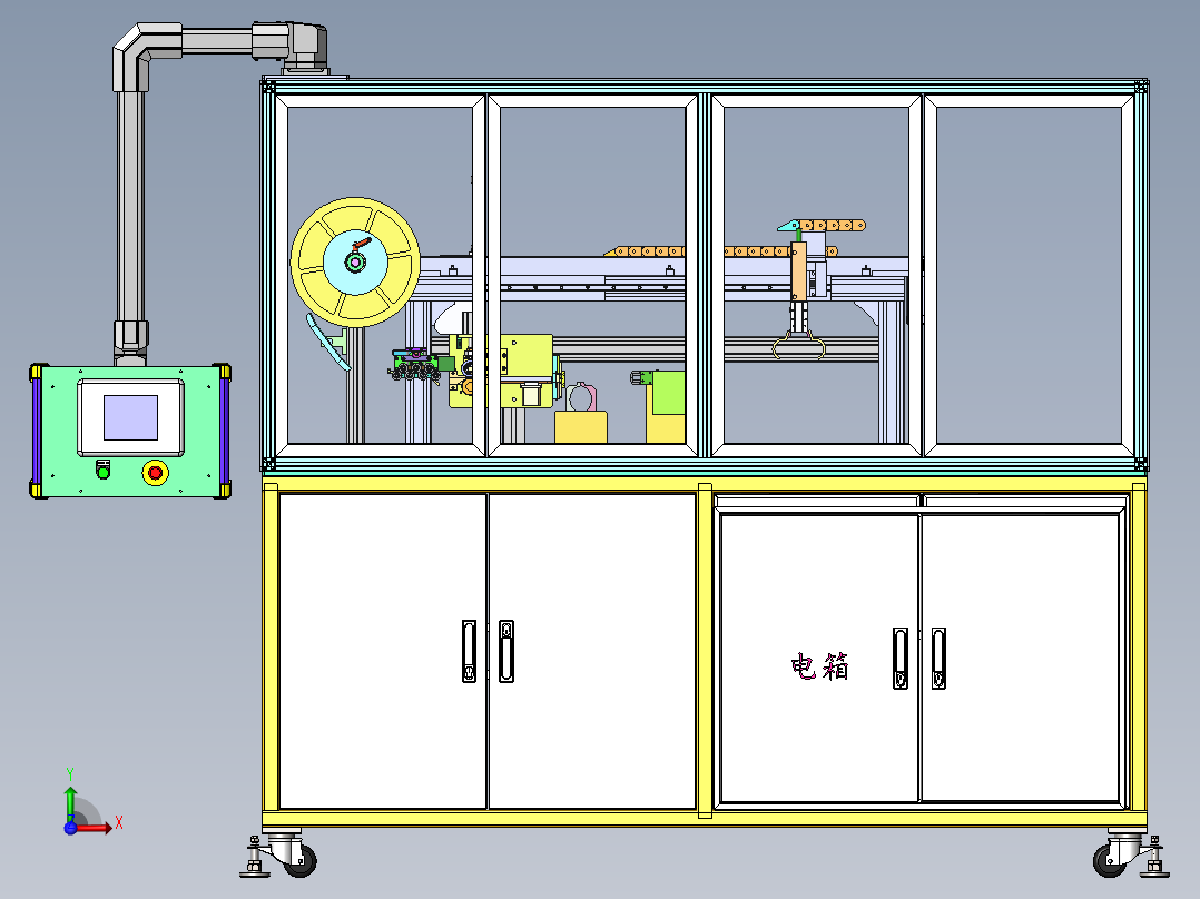 2022.09月-JKTY捆扎机捆扎结构设计sw18可编辑前视图