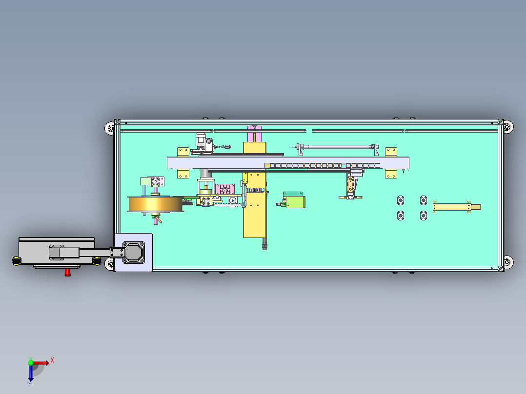 2022.09月-JKTY捆扎机捆扎结构设计sw18可编辑俯视图