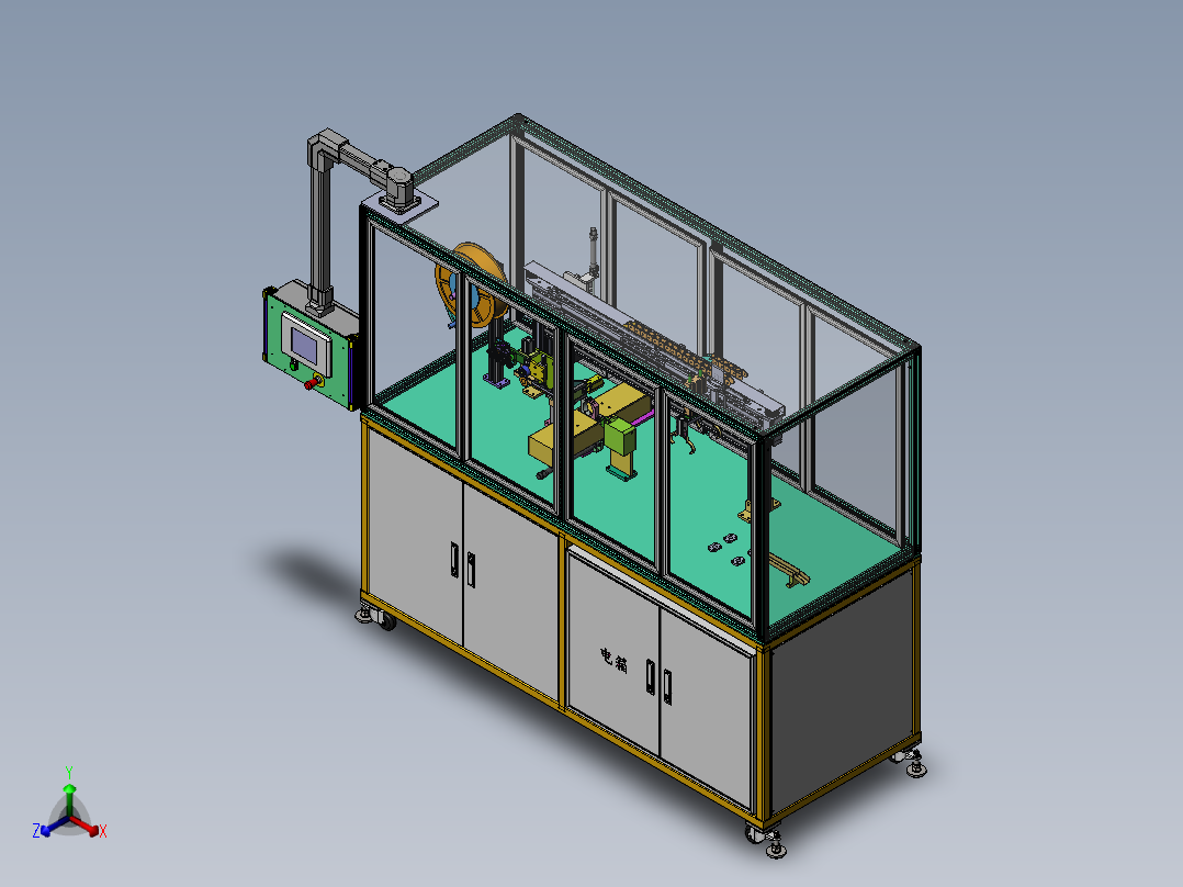 2022.09月-JKTY捆扎机捆扎结构设计sw18可编辑正等轴测图
