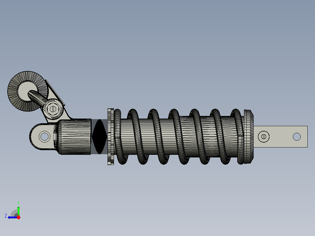 川崎+ZX10R+后吸收器右视图