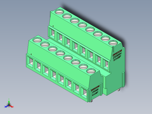 DEGSON DG500 系列 5.05.087.62mm 接线端子-DG500B-5.0-16P-14-00AH