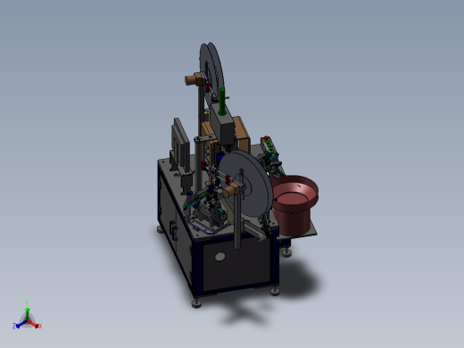 自动化转盘式五金件组装机正等轴测缩略图
