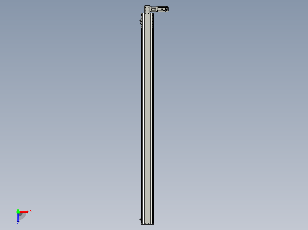 东锦同步带传动-直线滑台模组DH135B-L125-S2050-BL-P400W-C3俯视图