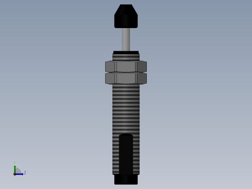 液压缓冲器ACA1616-1左视缩略图