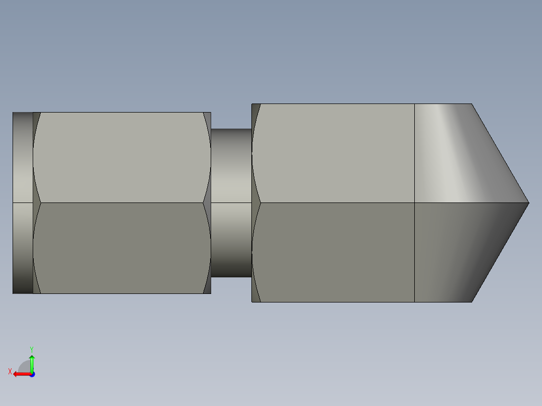 卡套式工业通用硬管接头6_dbu-s后视图