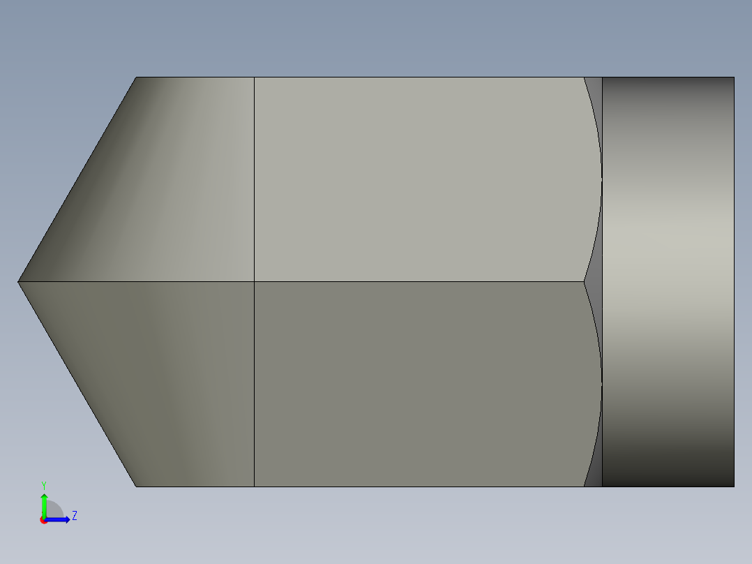 卡套式工业通用硬管接头6_dbu-s左视图