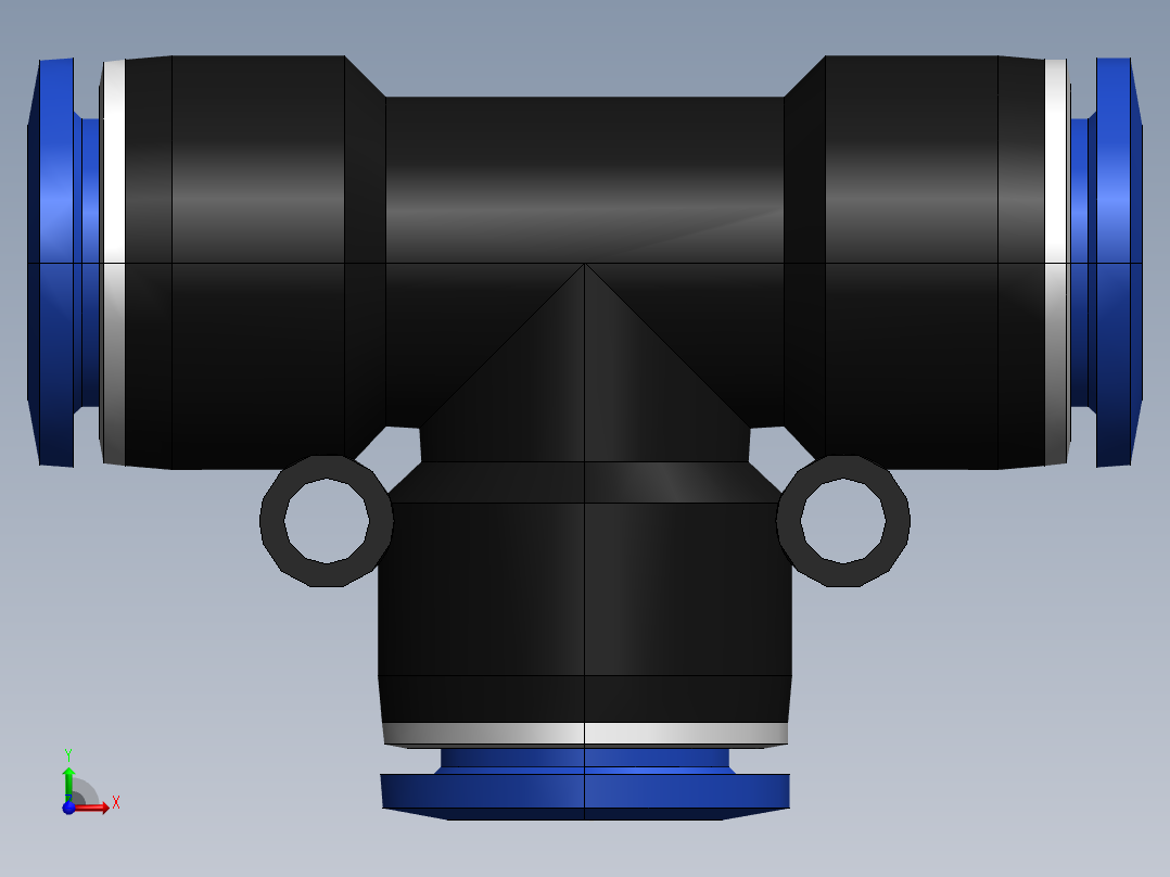 气嘴-Ø16 UNIÃO T (C00601600)前视图