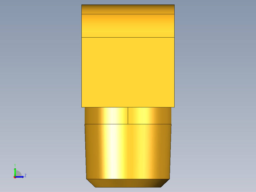 倒齿式工业管接头Hose Barb 90Deg Elbow to Male Pipe 129HB-5-2左视图
