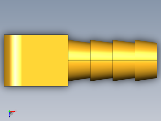 倒齿式工业管接头Hose Barb 90Deg Elbow to Male Pipe 129HB-5-2俯视缩略图